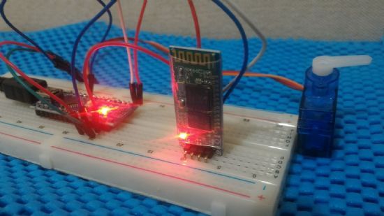  Arduino ile Bluetooth Modl (HC-06) Kullanarak Servo motoru kontrol